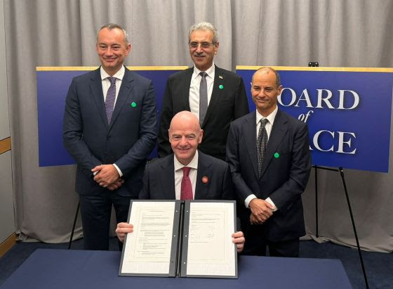 FIFA Board of Peace menandatangani kerja sama pemulihan Gaza melalui pembangunan FIFA Arena, FIFA Academy, dan stadion nasional.