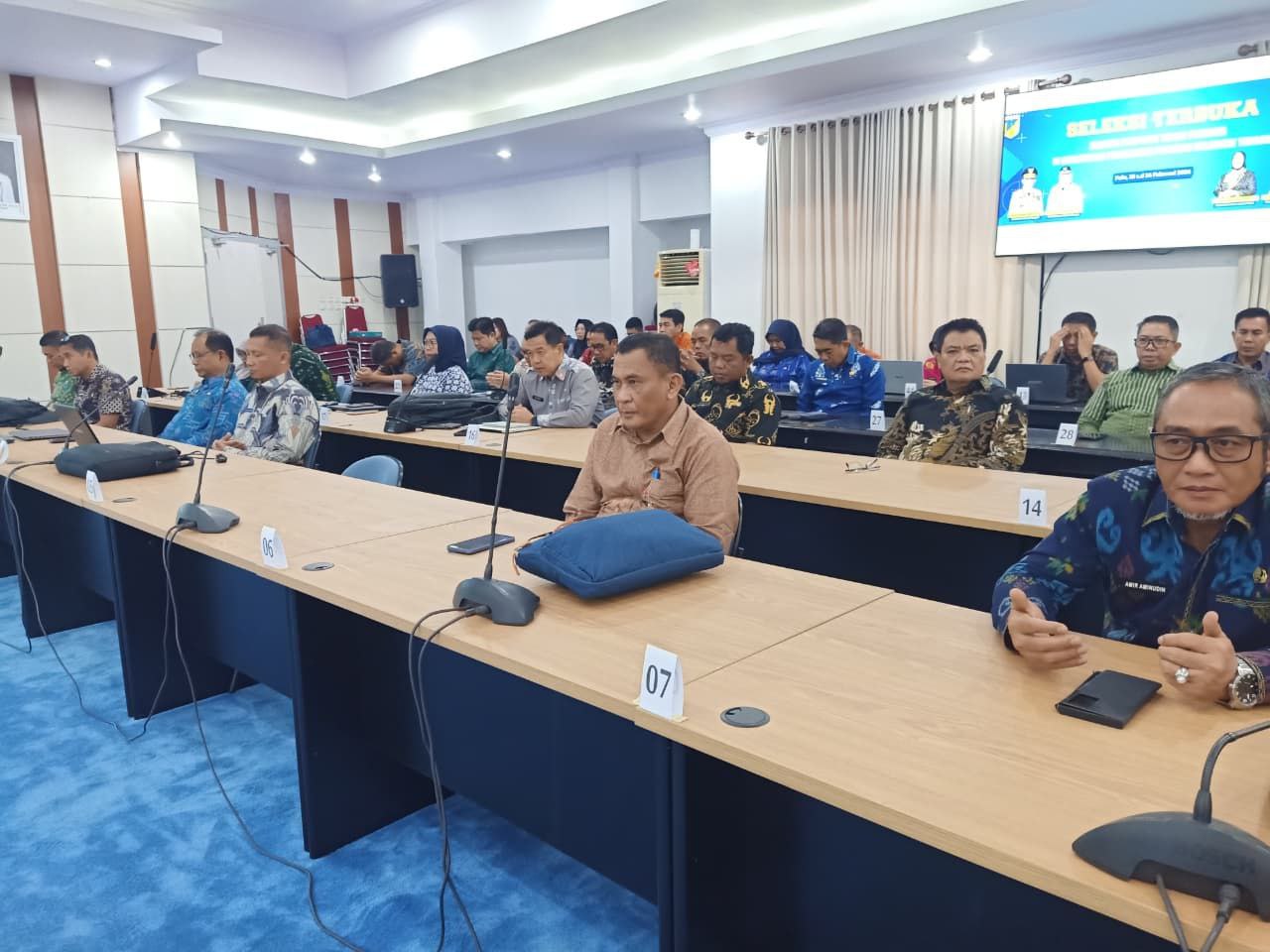 Seleksi Terbuka JPT Pratama Sulteng di Ruang Polibu Kantor Gubernur Sulawesi Tengah oleh BKD Sulteng